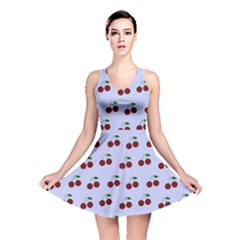 Blue Cherries Reversible Skater Dress by snowwhitegirl
