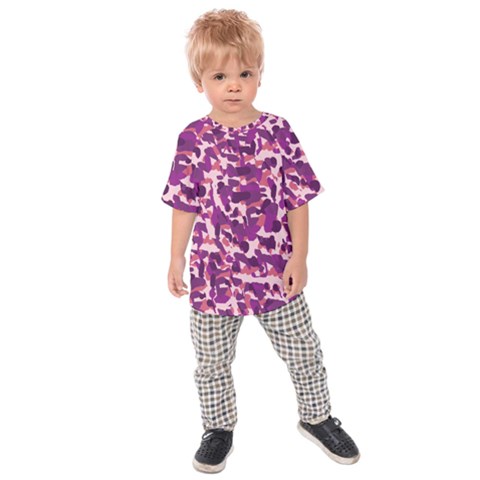 Pink Camo Kids Raglan Tee by snowwhitegirl