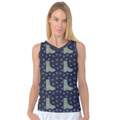 Blue Boots Women s Basketball Tank Top by snowwhitegirl