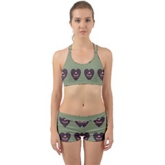 Cupcake Green Back Web Sports Bra Set by snowwhitegirl