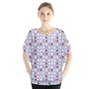 Pink Purple White Eggs On Lilac Blouse View1