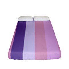 Violet Stars Fitted Sheet (full/ Double Size) by snowwhitegirl