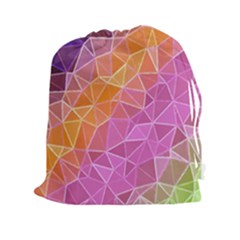 Crystalized Rainbow Drawstring Pouches (xxl) by NouveauDesign