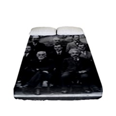 1927 Solvay Conference On Quantum Mechanics Fitted Sheet (full/ Double Size) by thearts