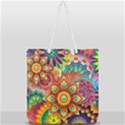 Colorful Abstract Background Colorful Full Print Rope Handle Tote (Large) View2