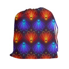 Background Colorful Abstract Drawstring Pouches (xxl) by Nexatart