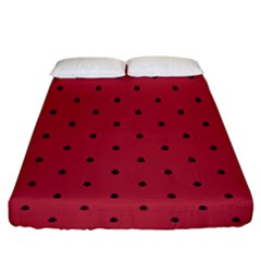 Watermelon Minimal Pattern Fitted Sheet (king Size) by jumpercat