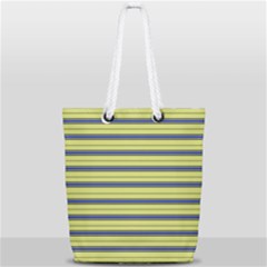 Color Line 3 Full Print Rope Handle Tote (small) by jumpercat