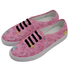 Unicorns Eating Ice Cream Pattern Men s Classic Low Top Sneakers by Bigfootshirtshop
