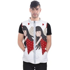 Cupid Girl Men s Puffer Vest by Valentinaart