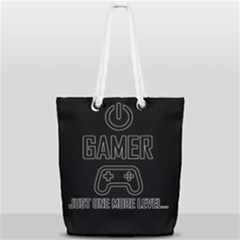Gamer Full Print Rope Handle Tote (small) by Valentinaart