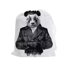 Rorschach Panda Drawstring Pouches (extra Large) by jumpercat