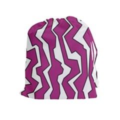 Electric Pink Polynoise Drawstring Pouches (extra Large) by jumpercat