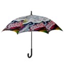 Abstract Art Detail Painting Hook Handle Umbrellas (Large) View3