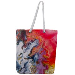 Art Abstract Macro Full Print Rope Handle Tote (large) by Nexatart