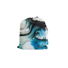 Abstract Painting Background Modern Drawstring Pouches (small)  by Nexatart