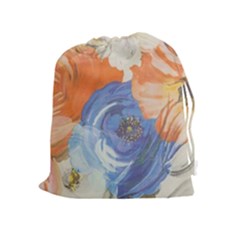 Texture Fabric Textile Detail Drawstring Pouches (extra Large) by Nexatart