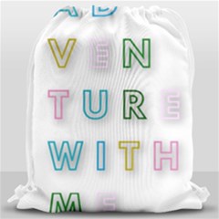 Adventure With Me Drawstring Bag (large) by NouveauDesign