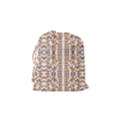 Multicolored Geometric Pattern  Drawstring Pouches (Small)  View2