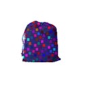 Squares Square Background Abstract Drawstring Pouches (Small)  View2