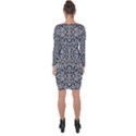 Ornate Pattern Mosaic Asymmetric Cut-Out Shift Dress View2