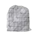 Silver Grid Pattern Drawstring Pouches (Extra Large) View2