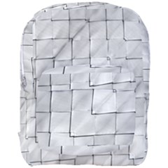 Silver Grid Pattern Full Print Backpack by dflcprints