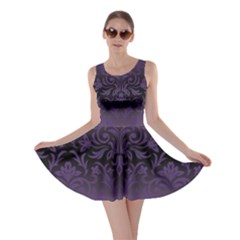 Art Nouveau,vintage,damask,gold,purple,antique,beautiful Skater Dress by NouveauDesign