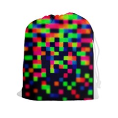 Squares Drawstring Pouches (xxl) by dawnsiegler