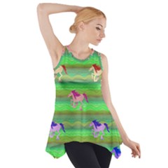 Rainbow Ponies Side Drop Tank Tunic by CosmicEsoteric
