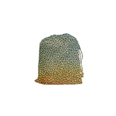 Background Cubism Mosaic Vintage Drawstring Pouches (xs)  by Nexatart