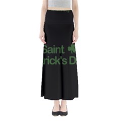  St  Patricks Day  Full Length Maxi Skirt by Valentinaart