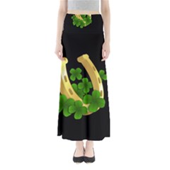  St  Patricks Day  Full Length Maxi Skirt by Valentinaart