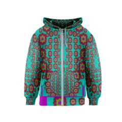 The Worlds Most Beautiful Flower Shower On The Sky Kids  Zipper Hoodie by pepitasart