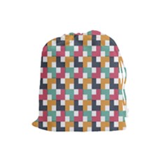 Background Abstract Geometric Drawstring Pouches (large)  by Nexatart
