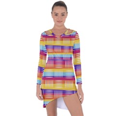 Art Background Abstract Asymmetric Cut-out Shift Dress by Nexatart