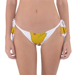 Go Vegan - Cute Chick  Reversible Bikini Bottom by Valentinaart