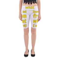 Save Me From What I Want Yoga Cropped Leggings by Valentinaart