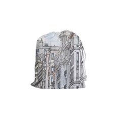 Architecture Building Design Drawstring Pouches (small)  by Nexatart