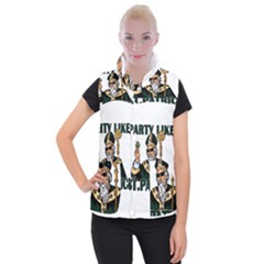  St  Patricks Day  Women s Button Up Puffer Vest by Valentinaart