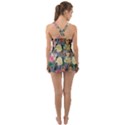 Damask Religious Victorian Grey Swimsuit View2