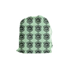 Three Women Green Drawstring Pouches (medium)  by snowwhitegirl