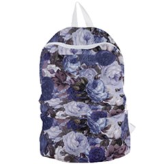 Rose Bushes Blue Foldable Lightweight Backpack by snowwhitegirl