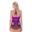 Viva Summer Time In Fauna Boyleg Halter Swimsuit  View2