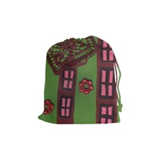Kite In The Sky Drawstring Pouches (medium)  by snowwhitegirl