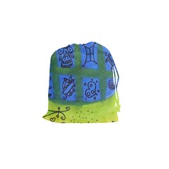 Window Egg Drawstring Pouches (small)  by snowwhitegirl
