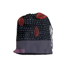 Lips Drawstring Pouches (large)  by snowwhitegirl