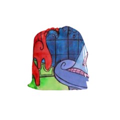 Hair Dryer Jelly Fish Drawstring Pouches (medium)  by snowwhitegirl