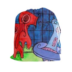 Hair Dryer Jelly Fish Drawstring Pouches (xxl) by snowwhitegirl