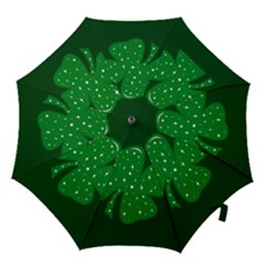 Sparkly Clover Hook Handle Umbrellas (large) by Valentinaart